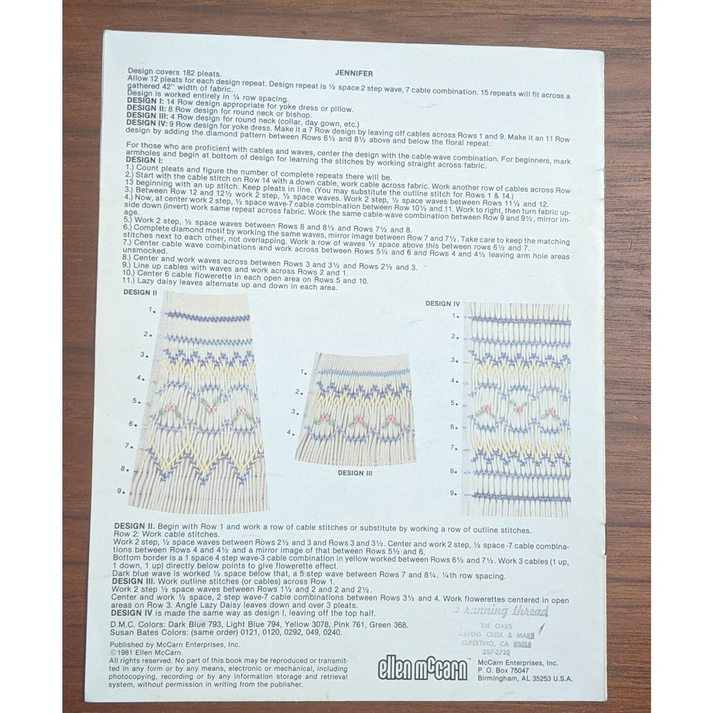 Two English Smocking Pattern Books - Picture 4 of 8